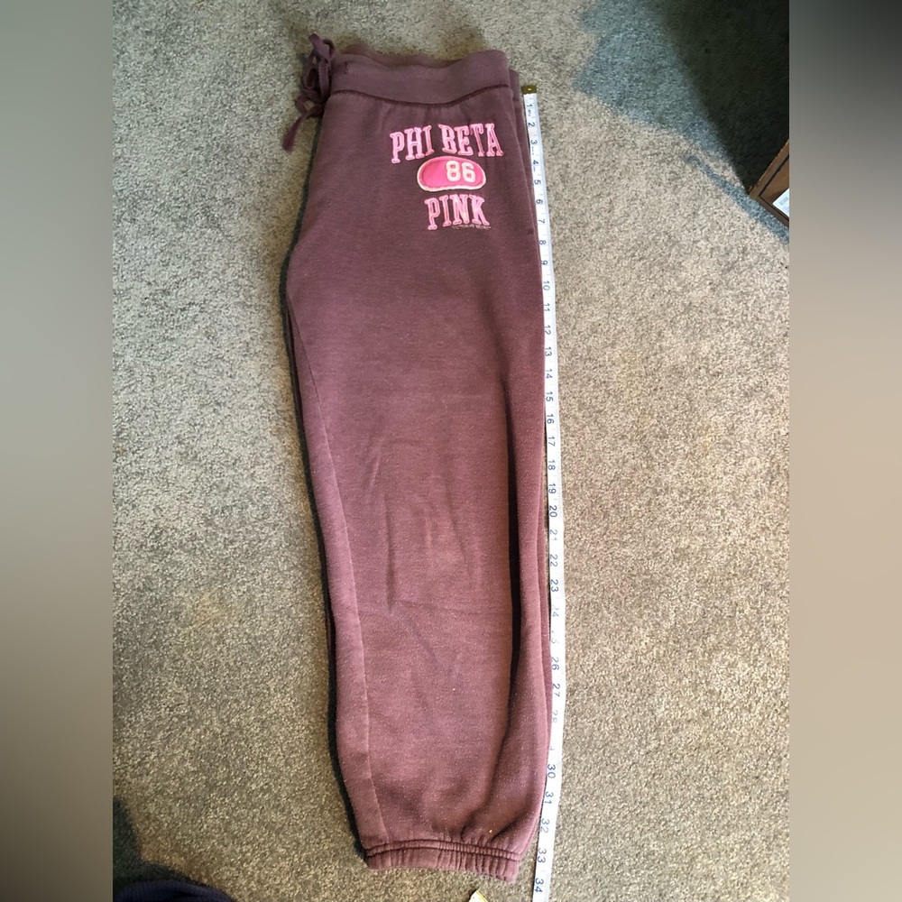 Pink Victoria Secret intake sweat pants - Picture 2 of 3